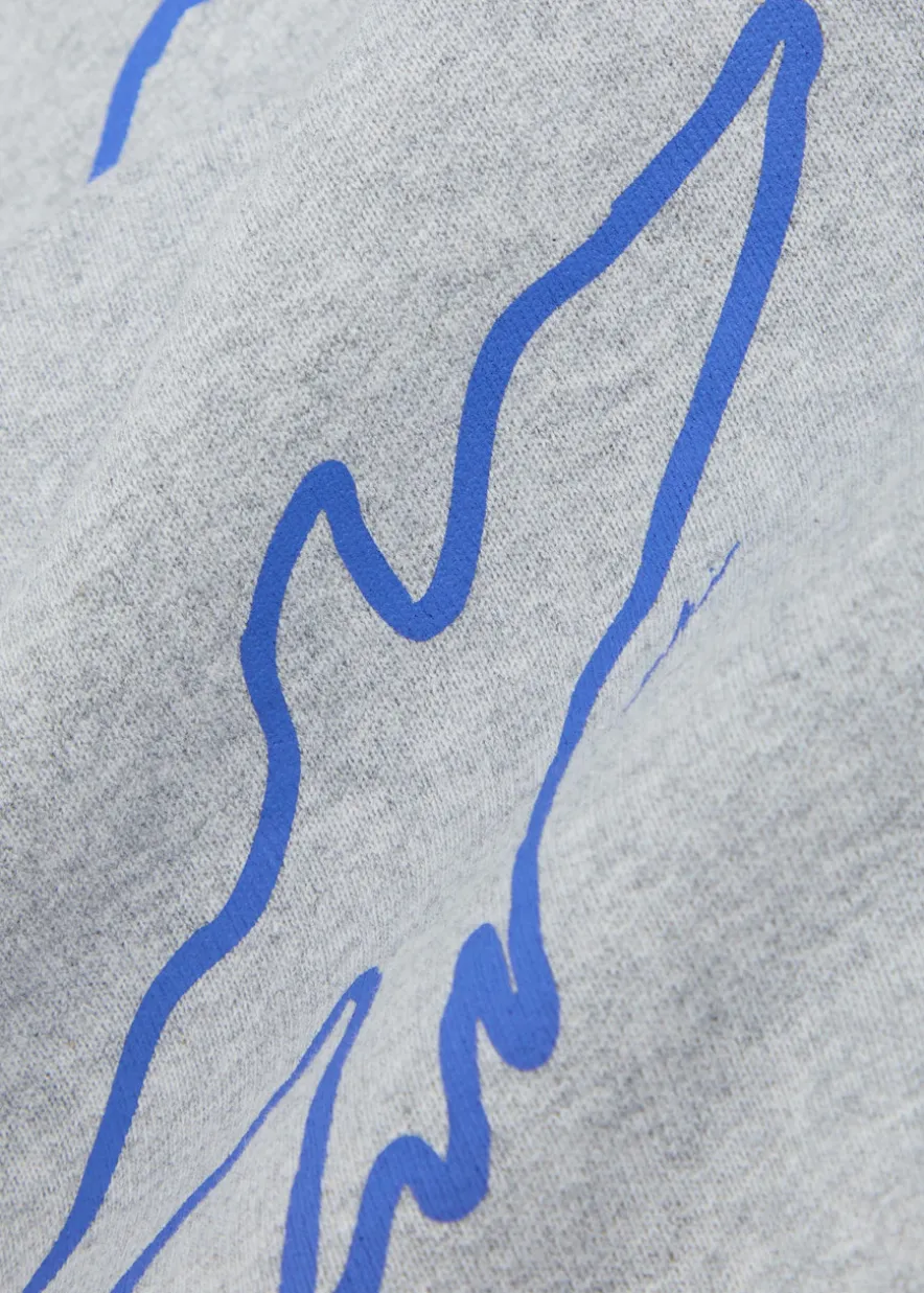Flight hooded cotton-blend sweatshirt
