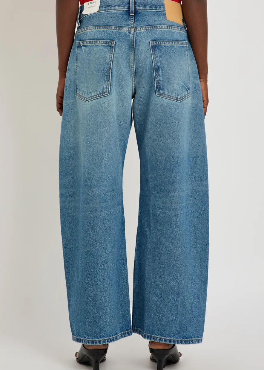 Floppy wide-leg jeans