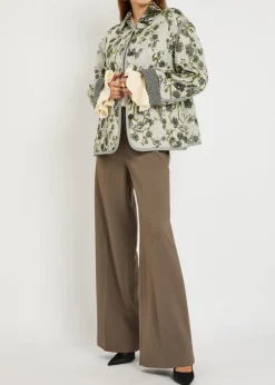 Floral-jacquard bouclé jacket