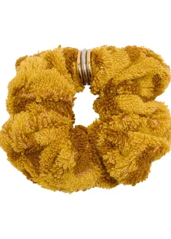 Floral-jacquard terry scrunchie