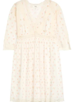 Floral-print cotton-voile mini dress