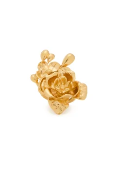 Floral sculpted ring