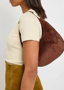Florence small suede hobo bag