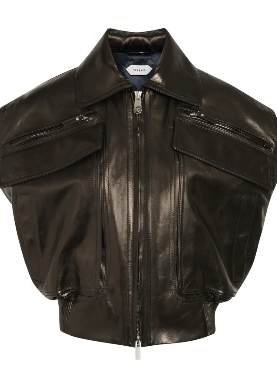 Floridiana calf leather vest