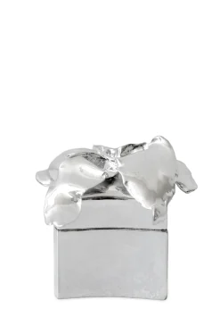 Flower silver-plated trinket box