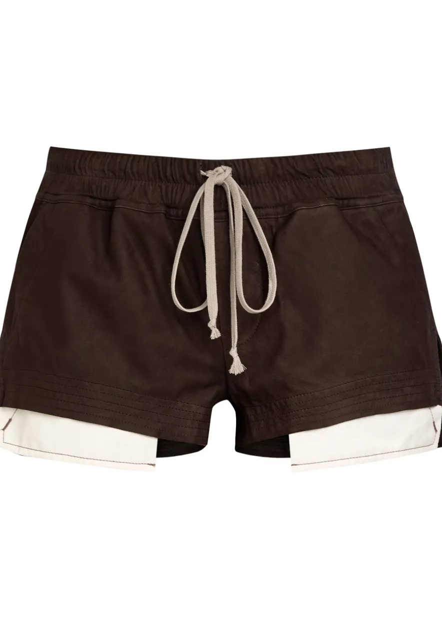Fog Boxers suede shorts