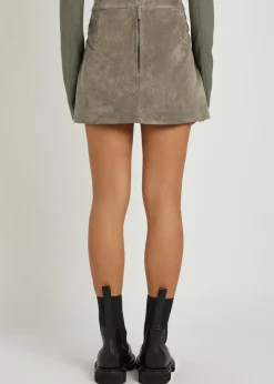 Fog suede mini skirt