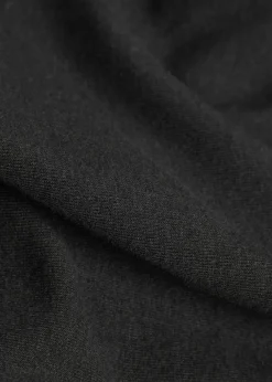 Foldover stretch-cotton pants