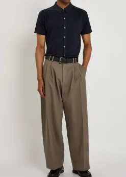 Folke fine-knit cotton shirt