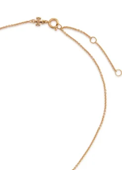 Forget Me Not pearl-embellished 18kt gold-plated necklace