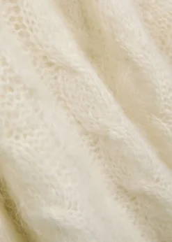 Fortin cable-knit brushed mohair-blend jumper