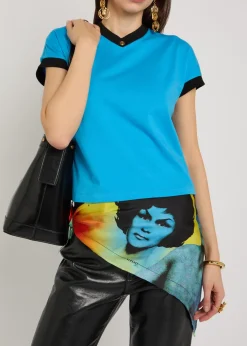 Foulard printed silk twill scarf