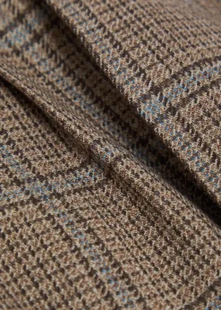 Fox checked wool trousers