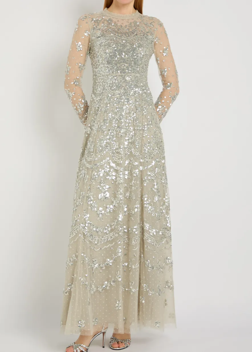 Freya sequin-embellished tulle gown