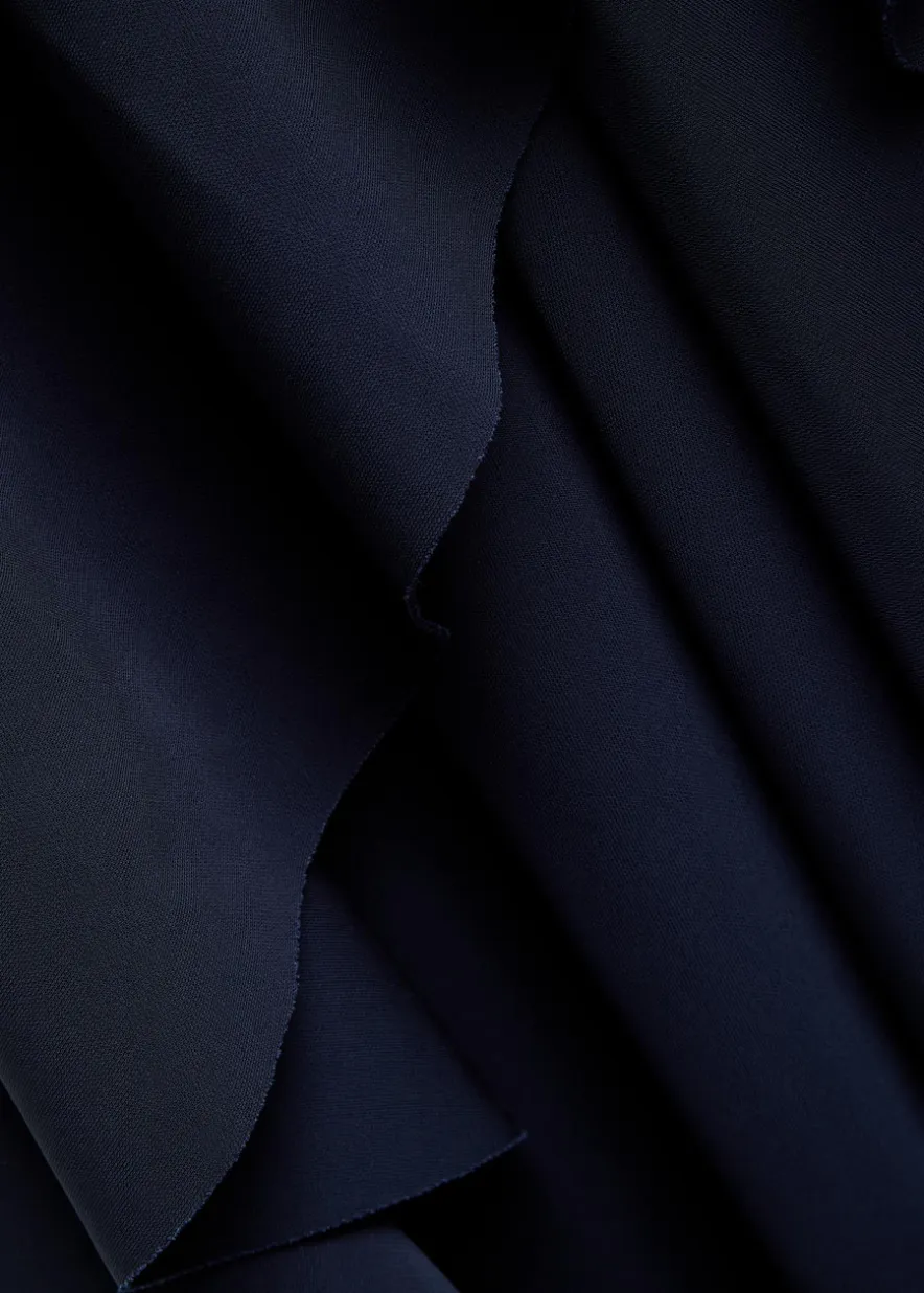 Frill woven maxi dress