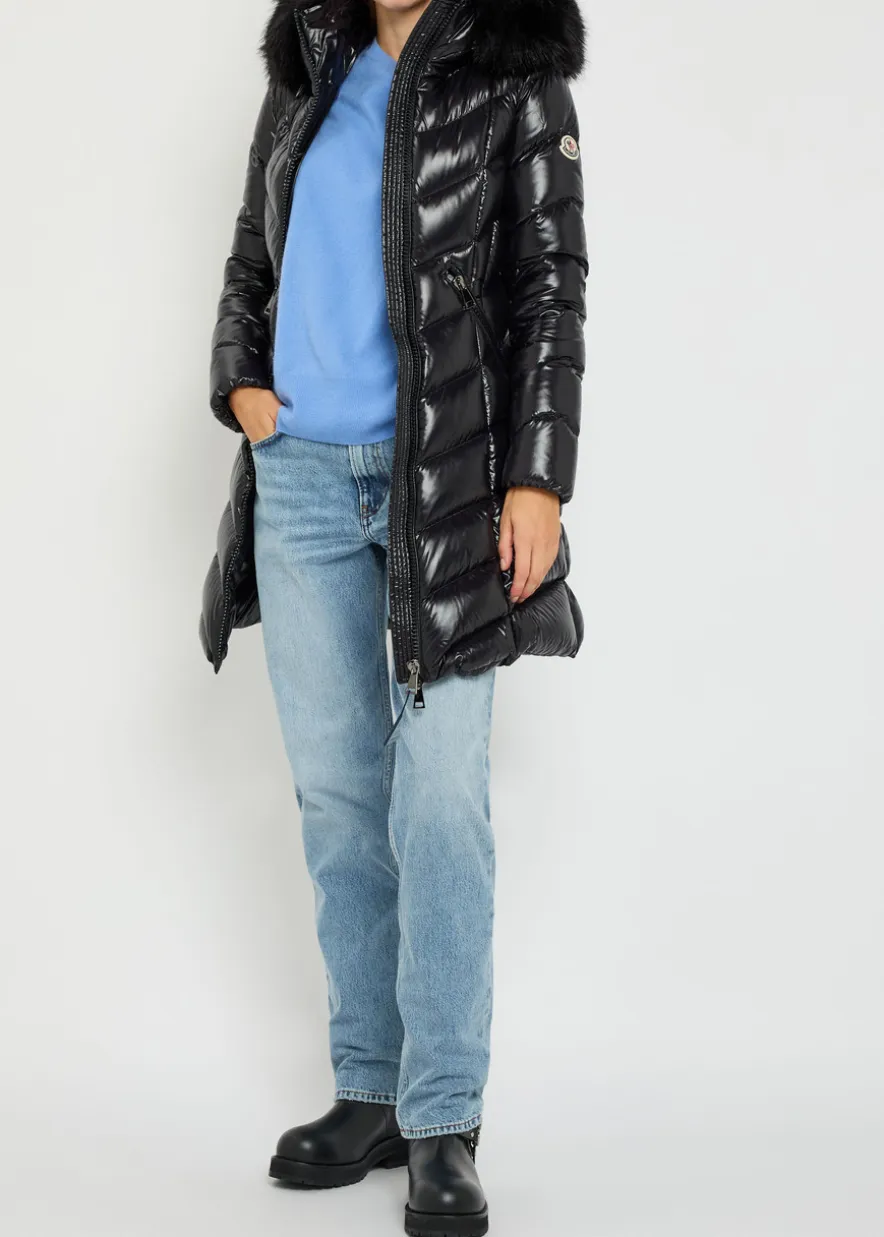 Fulmarus quilted glossed shell coat