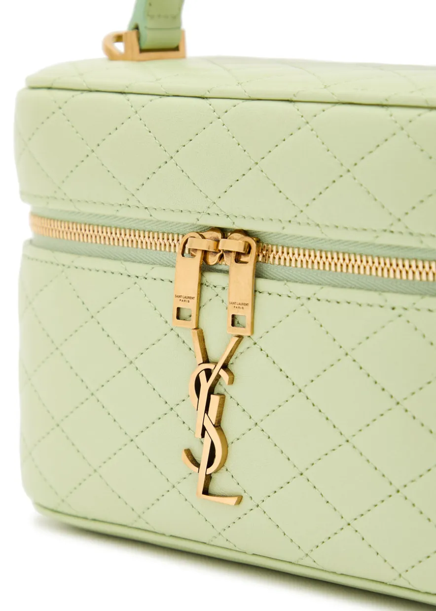 Gaby mini quilted leather top handle bag
