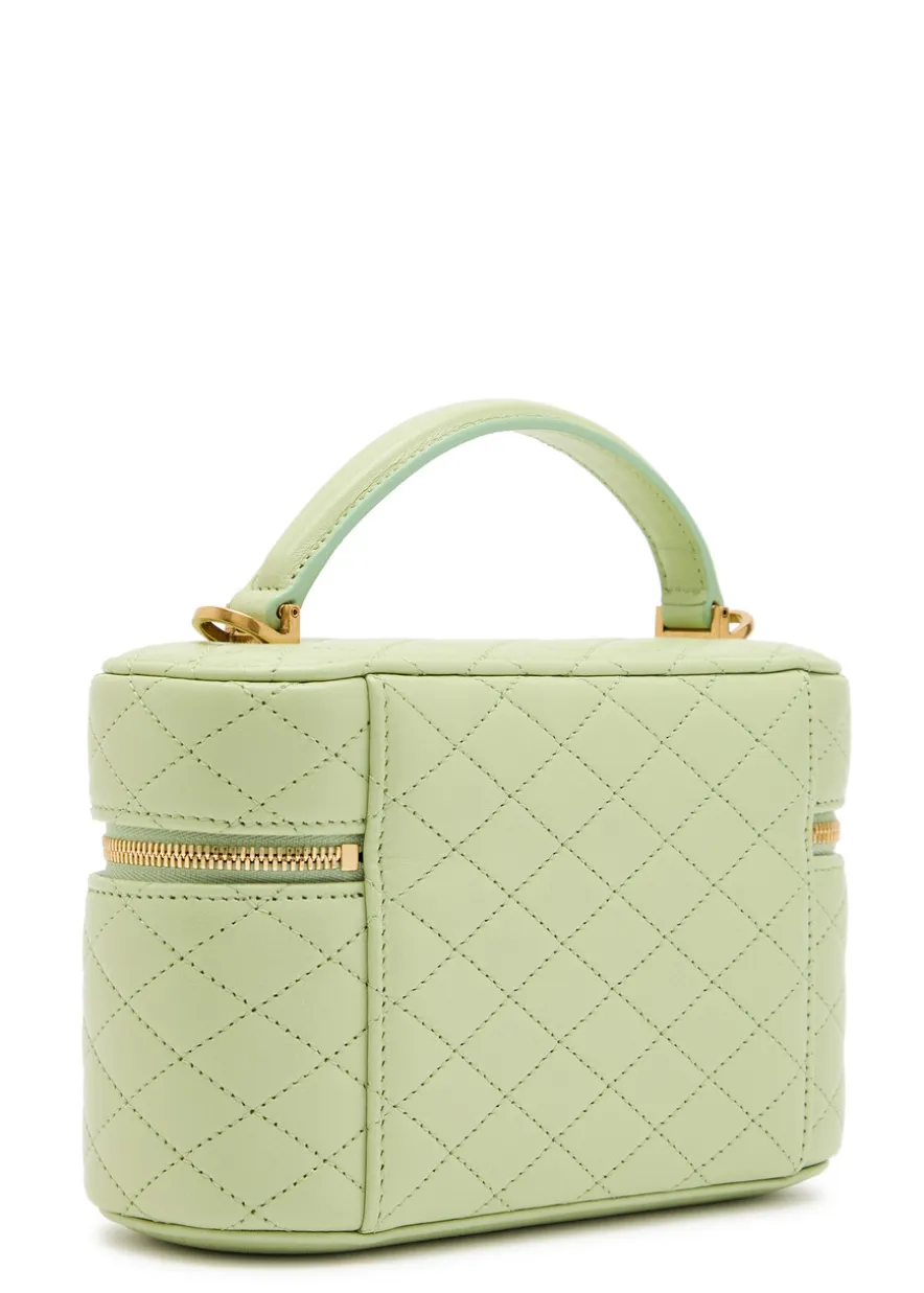 Gaby mini quilted leather top handle bag