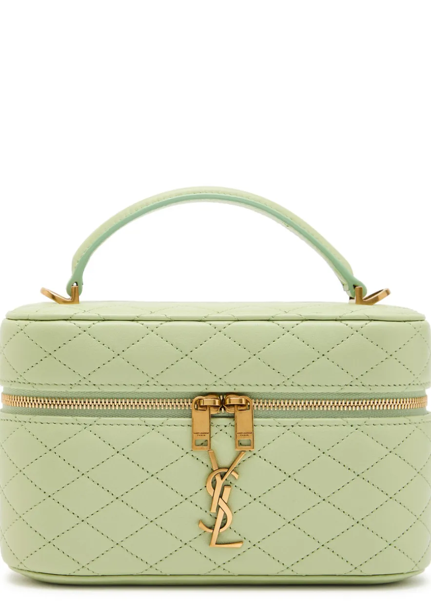Gaby mini quilted leather top handle bag