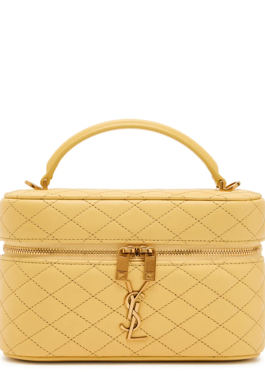 Gaby mini quilted leather top handle bag