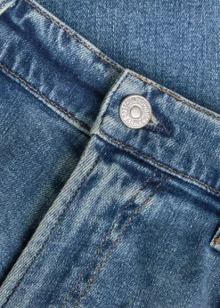 Gage straight-leg denim and cashmere-blend jeans
