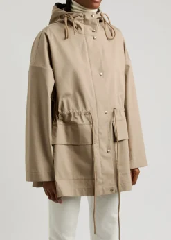 Gaillon hooded cotton-blend poplin parka