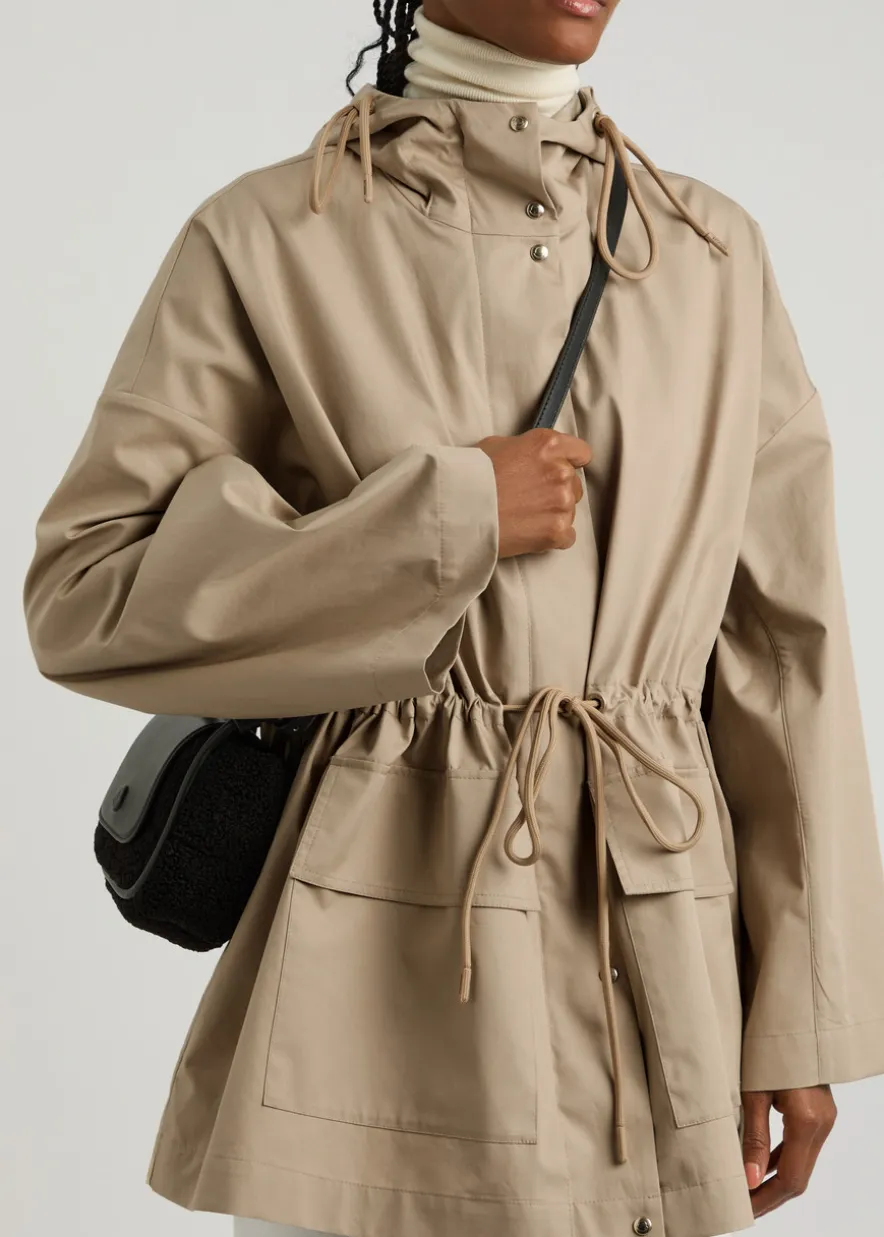 Gaillon hooded cotton-blend poplin parka