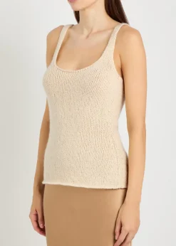 Galena cashmere-knit tank top
