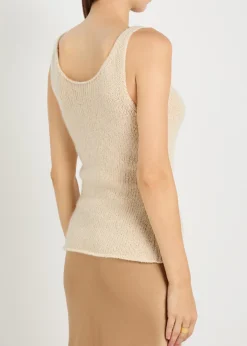Galena cashmere-knit tank top