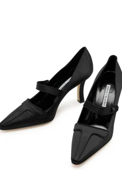Ganeus 90 satin pumps