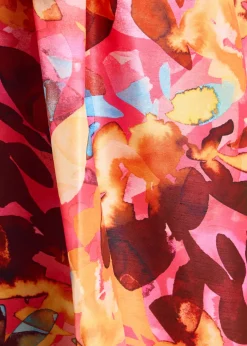 Gardenia floral-printed moiré gown
