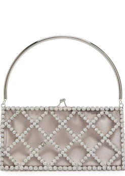 Garofano crystal-embellished satin shoulder bag