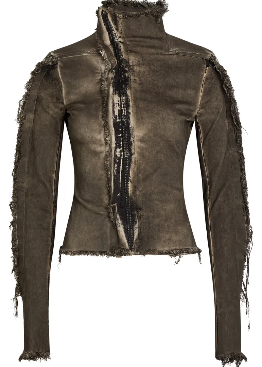 Gary distressed cotton-blend jacket