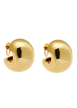 Gemma 14kt gold-plated hoop earrings