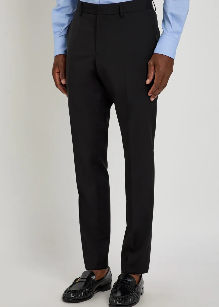 Genius slim-leg wool trousers