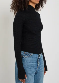 Georgia ribbed merino wool jumper