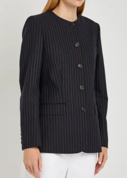 Gertrude pinstriped wool jacket