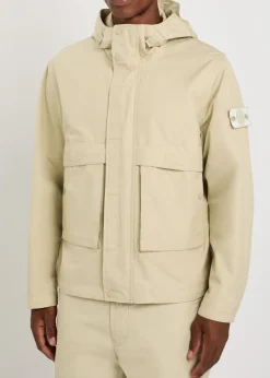Ghost hooded cotton-poplin parka jacket