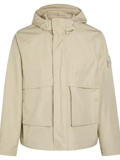 Ghost hooded cotton-poplin parka jacket