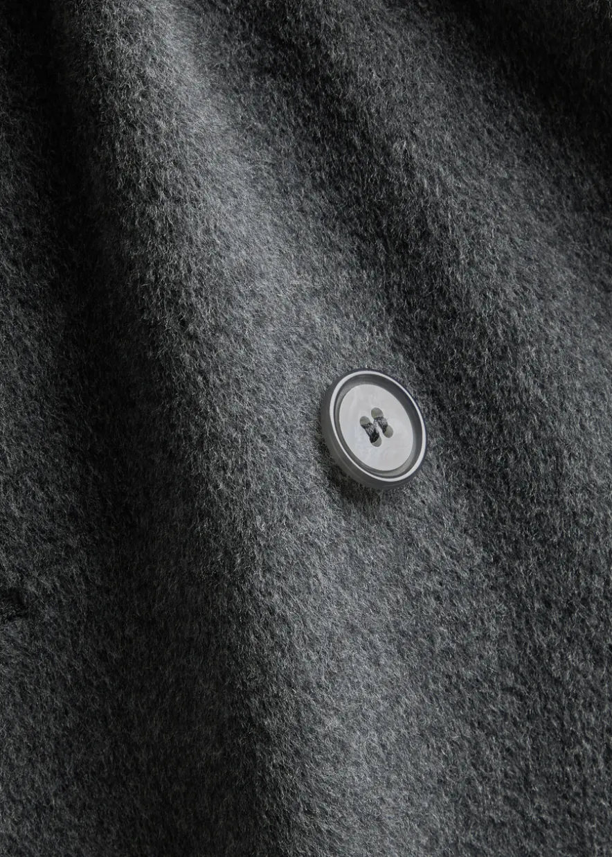 Gilda double-breasted wool coat