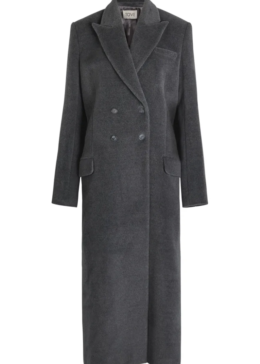 Gilda double-breasted wool coat