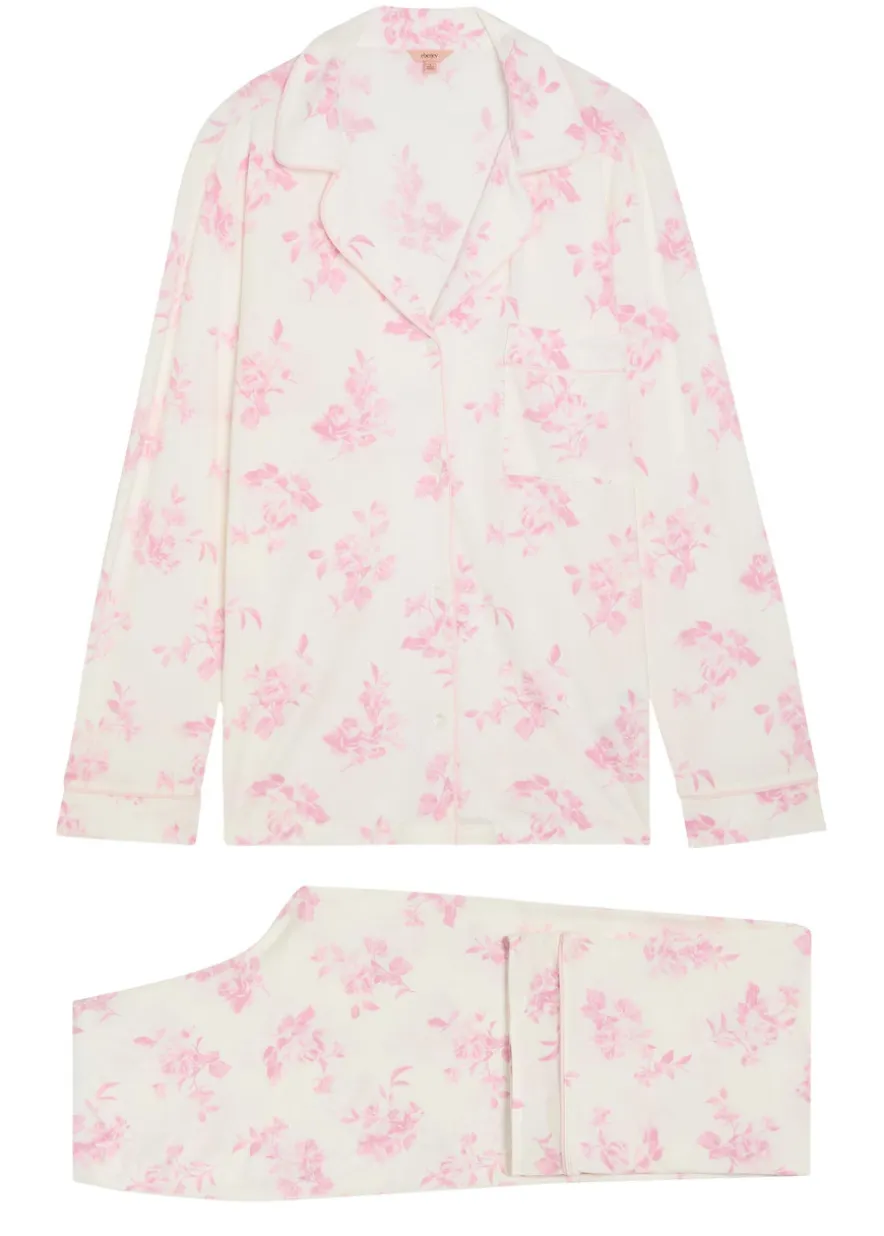 Gisele floral-print jersey pyjama set