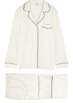 Gisele stretch-jersey pyjama set