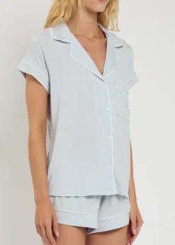 Gisele stretch-jersey pyjama set