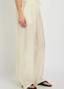 Giulia embroidered wide-leg trousers