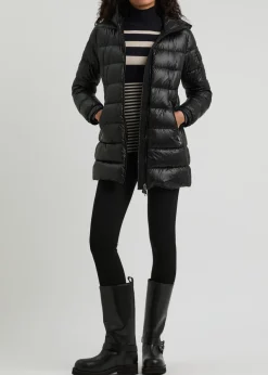 Glements hooded quilted shell jacket