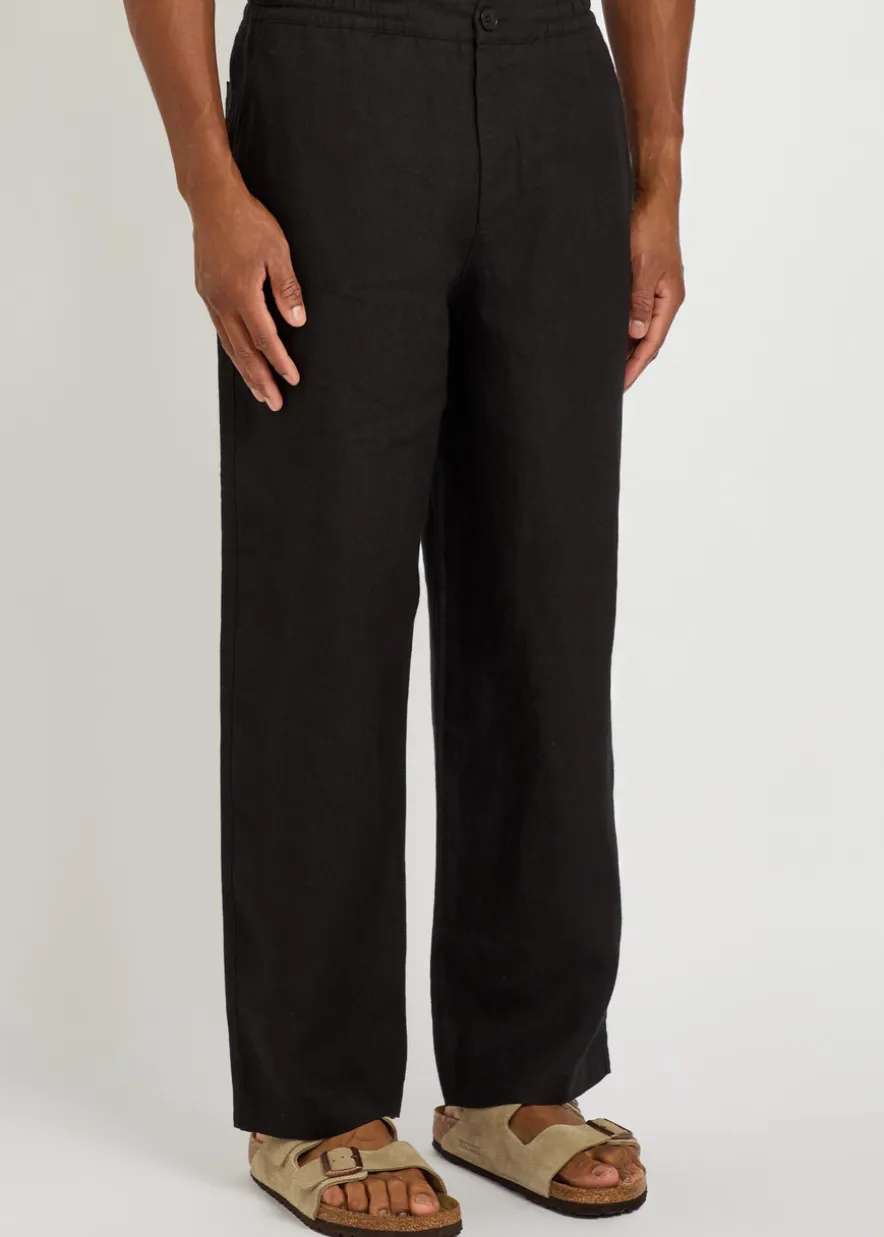 Glencoe relaxed straight-leg linen trousers