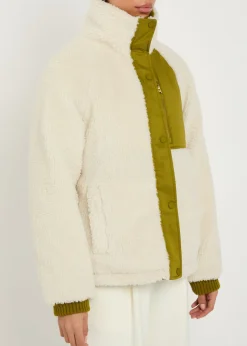 Glover reversible fleece and soft-twill jacket