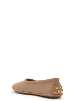 Gomma leather ballet flats