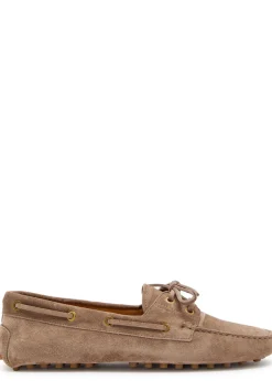 Gommino suede loafers